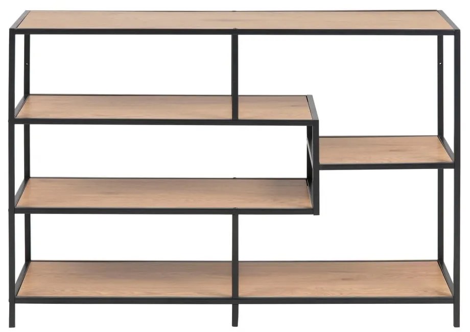 Черен рафт от дъб 114x78 cm Seaford - Actona