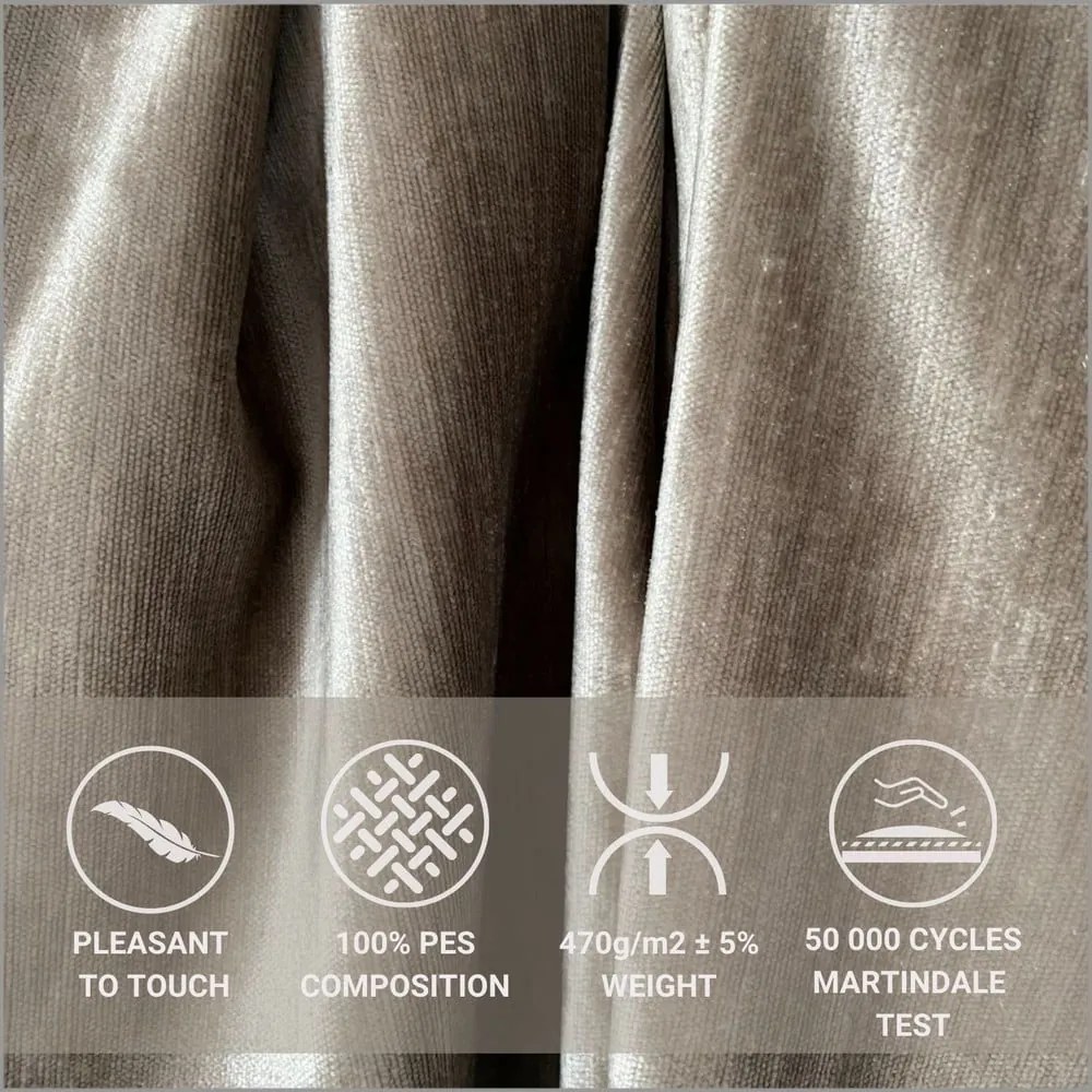 Бежово тапицирано двойно легло с място за съхранение с включена подматрачна рамка 140x200 cm Shell – Maison de Rêve