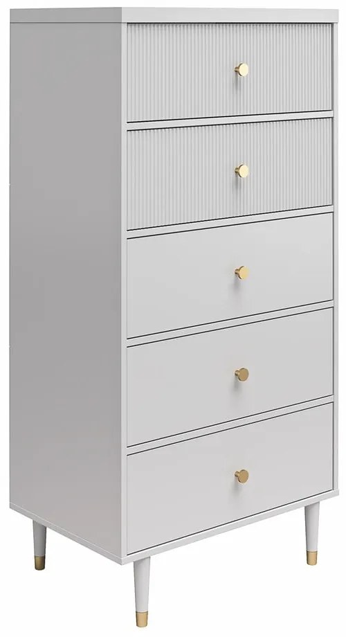 Светлосив висок скрин 70x141 cm Elizabeth – CosmoLiving by Cosmopolitan