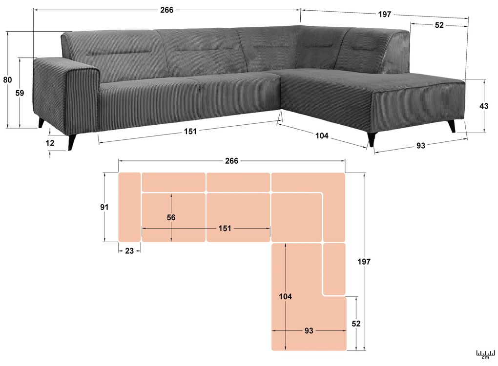 Ъглов диван Арлон