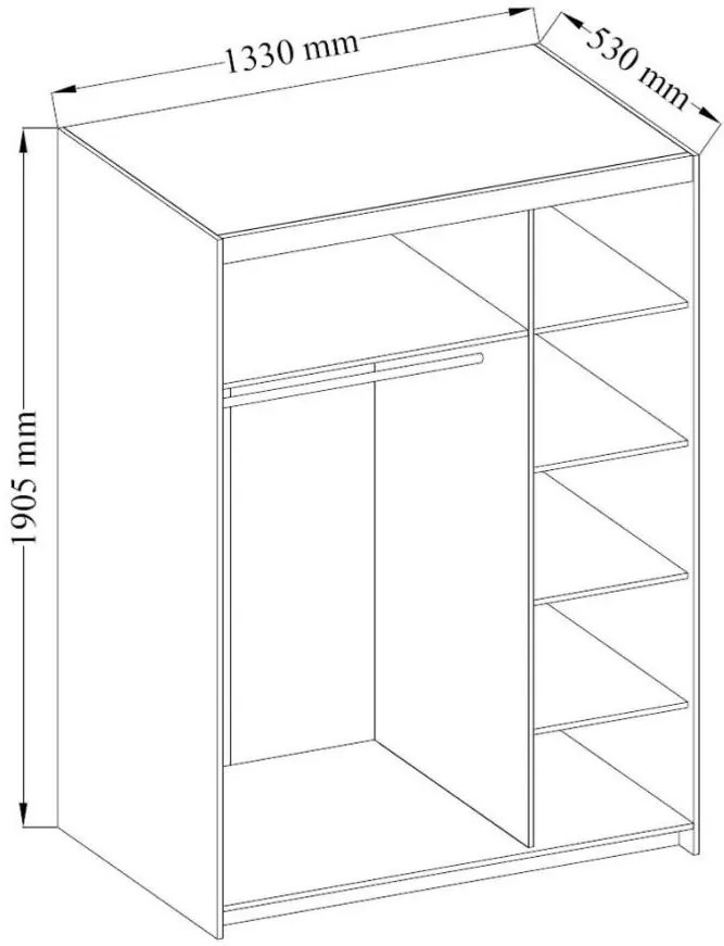 Гардероб Ester Plus 3-door -Sonoma