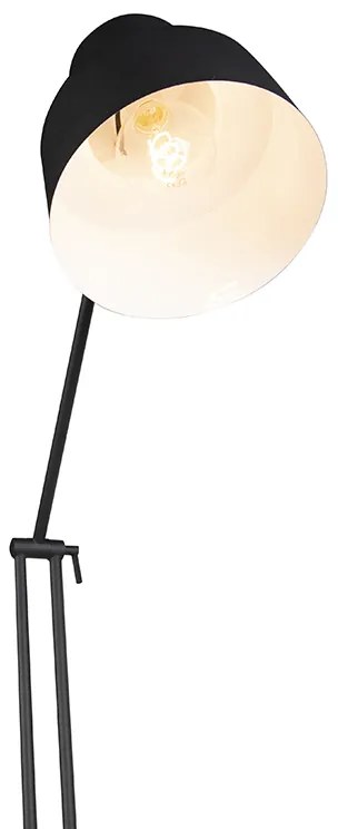 Ретро подова лампа черна регулируема - Chappie