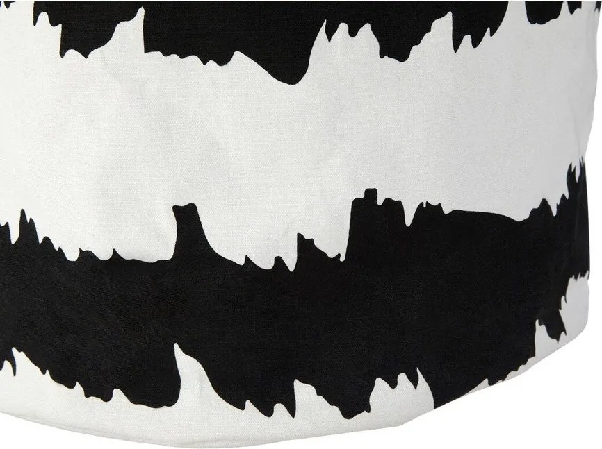Черно-бял текстилен кош за пране Harga – Premier Housewares