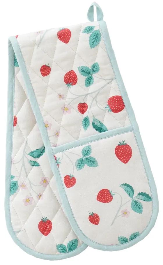Двойна кухненска ръкавица от памук Strawberry Garden - Catherine Lansfield