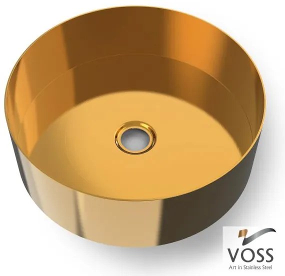 Мивка Milo Voss-Gold - brushed-Diameter 33 cm