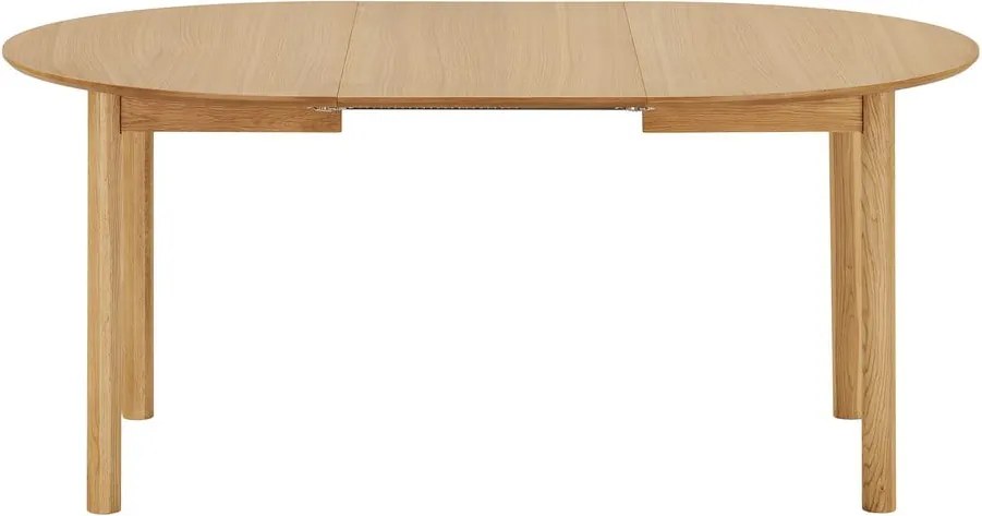 Кръгла сгъваема трапезна маса с допълнителна плоча от декор от дъб ø 120 cm Bundaberg – House Nordic