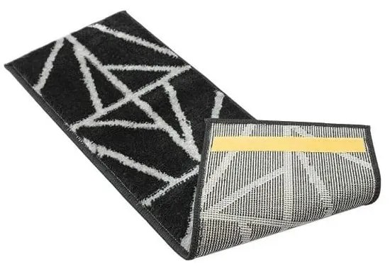 Черни килими за стълби в комплект 13 бр. 22x73 cm Striped – Mila Home