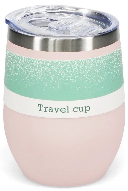 Светлорозова чаша за път 350 ml – Rex London