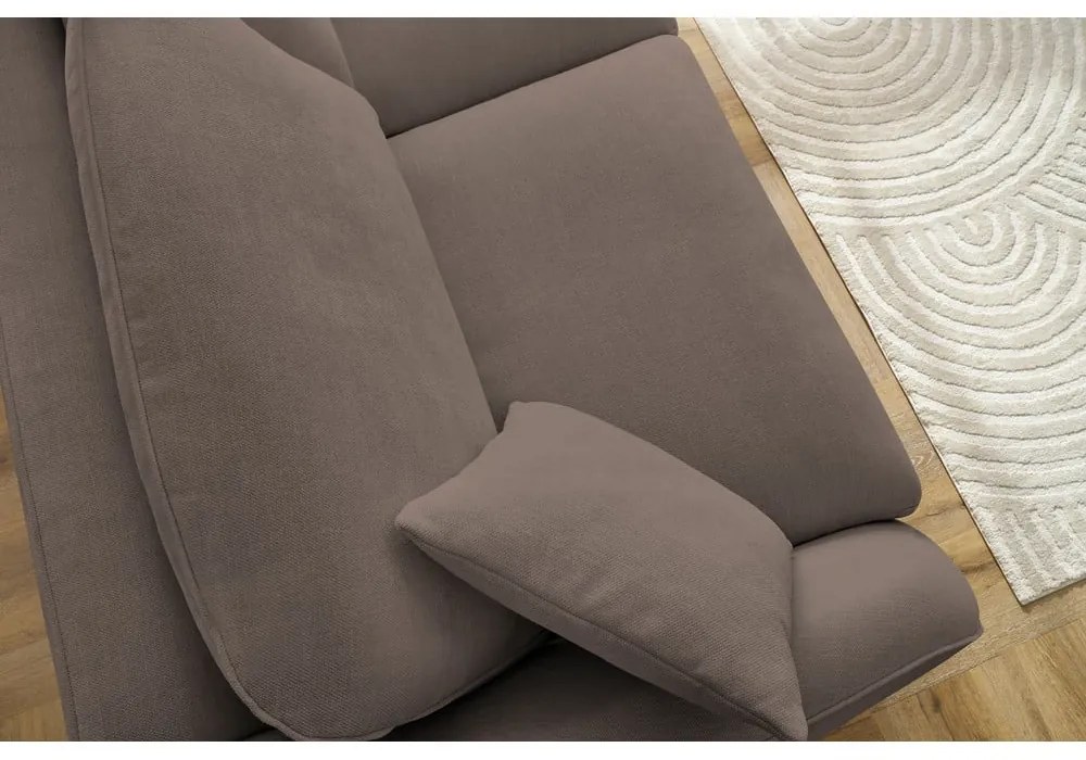 Кафяв разтегателен диван 235 cm Cezanne – Bobochic Paris