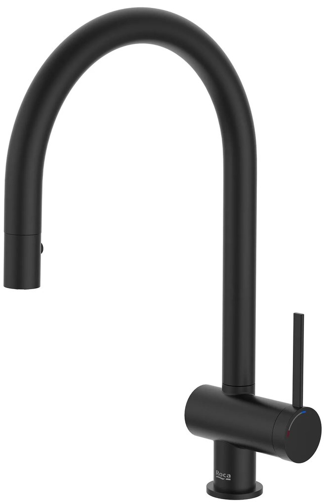 Стоящ смесител за кухня, Roca, A5A811FNB0, с въртящ, изтеглящ се чучур