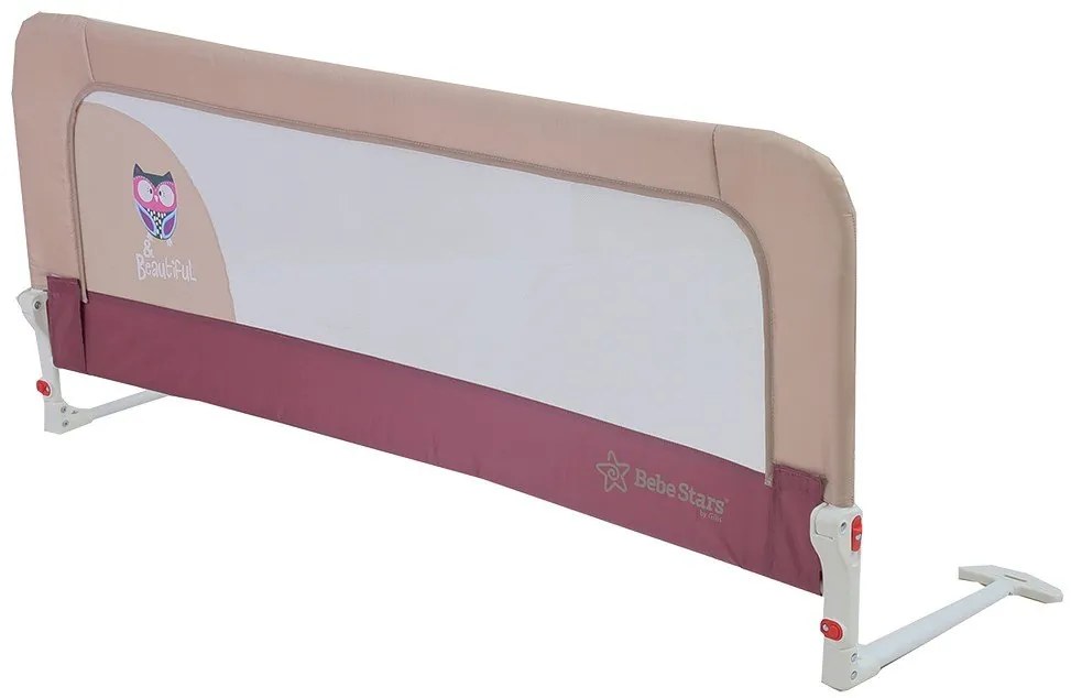 Защитен парапет за легло Bebe Stars-Bordeaux-Length: 140cm (2 τεμάχια)