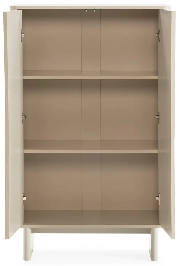 Кремаво шкафче 80x130x40 cm Solei – MOME