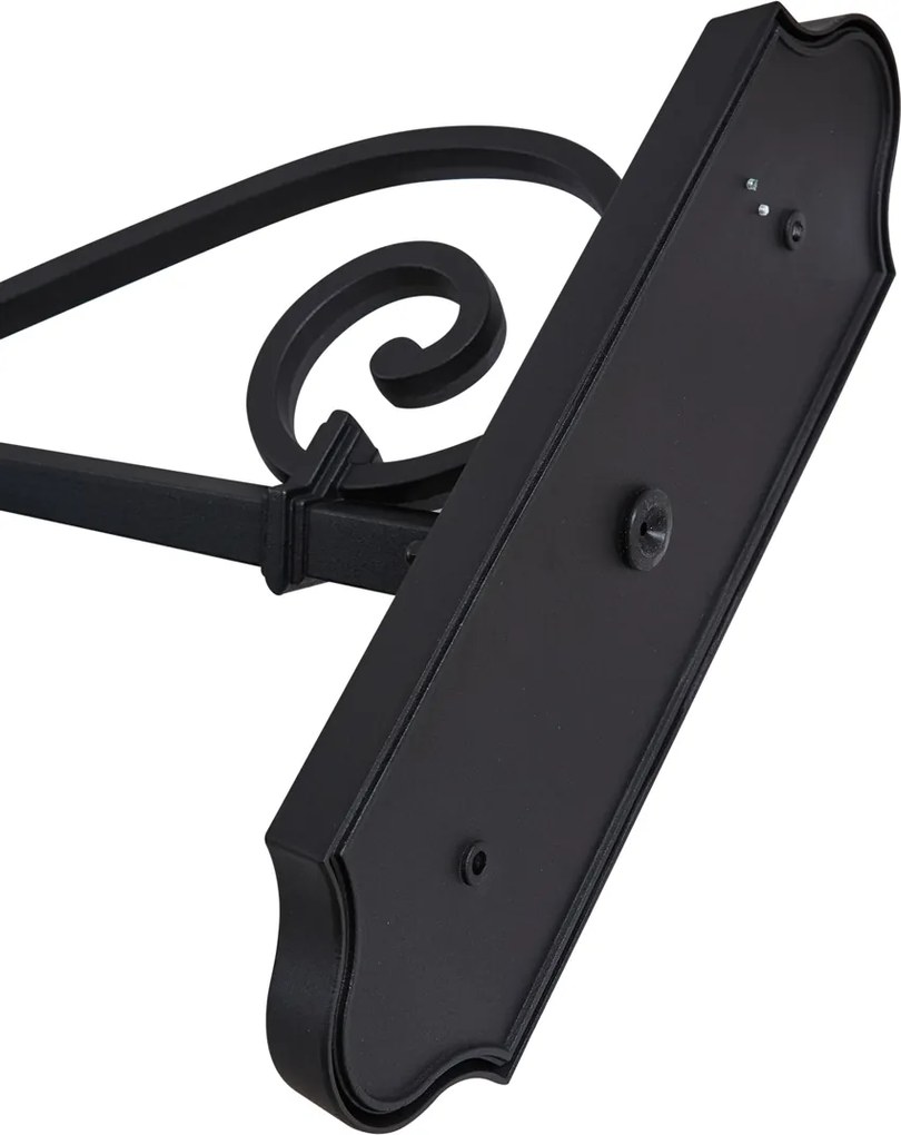 Класически външен стенен фенер черен IP44 - Big