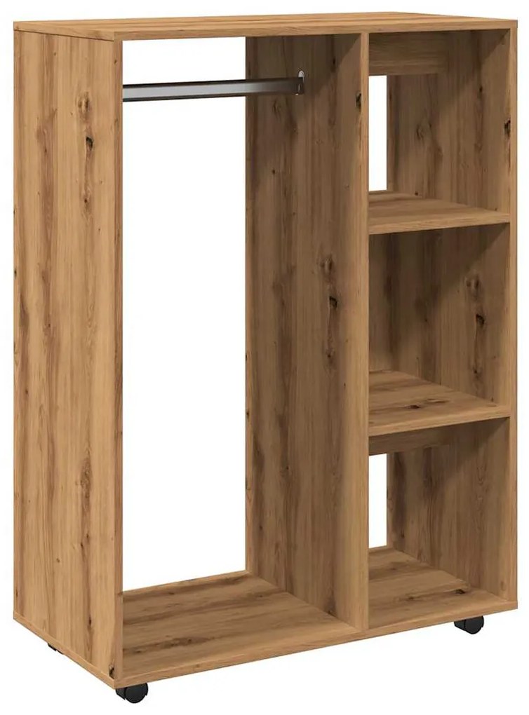 856669 vidaXL Гардероб, Дъб артизан, 80x40x110 см, инженерно дърво