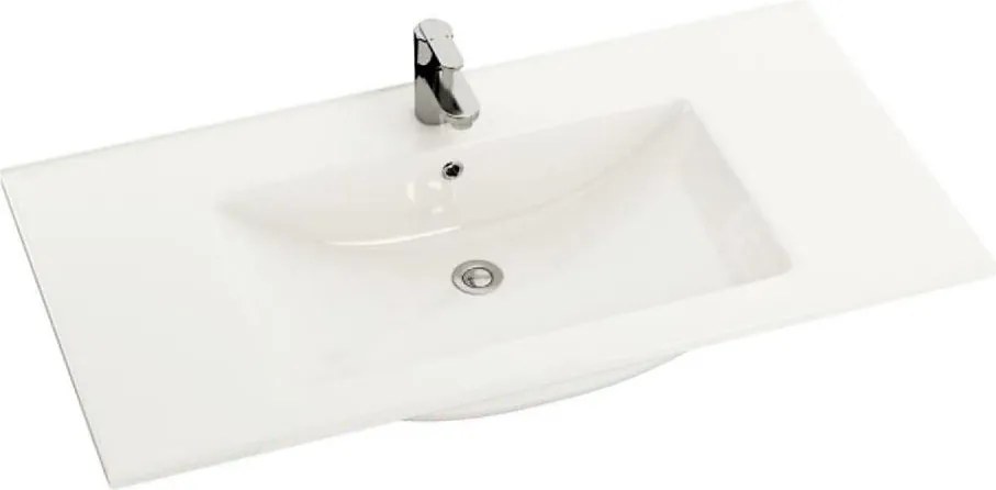 Вградена мивка CHICAGO 91x46,5 cm керамика/бяла