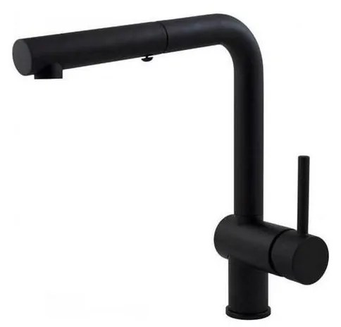 Paffoni - Смесител за мивка с изтегляща се душ-слушалка LIGHT 29,2 см черен