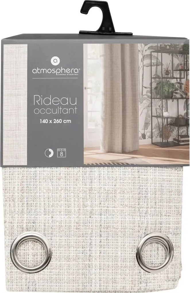 Блекаут завеса atmosphera Seth, 140x260 cm - Светлосива