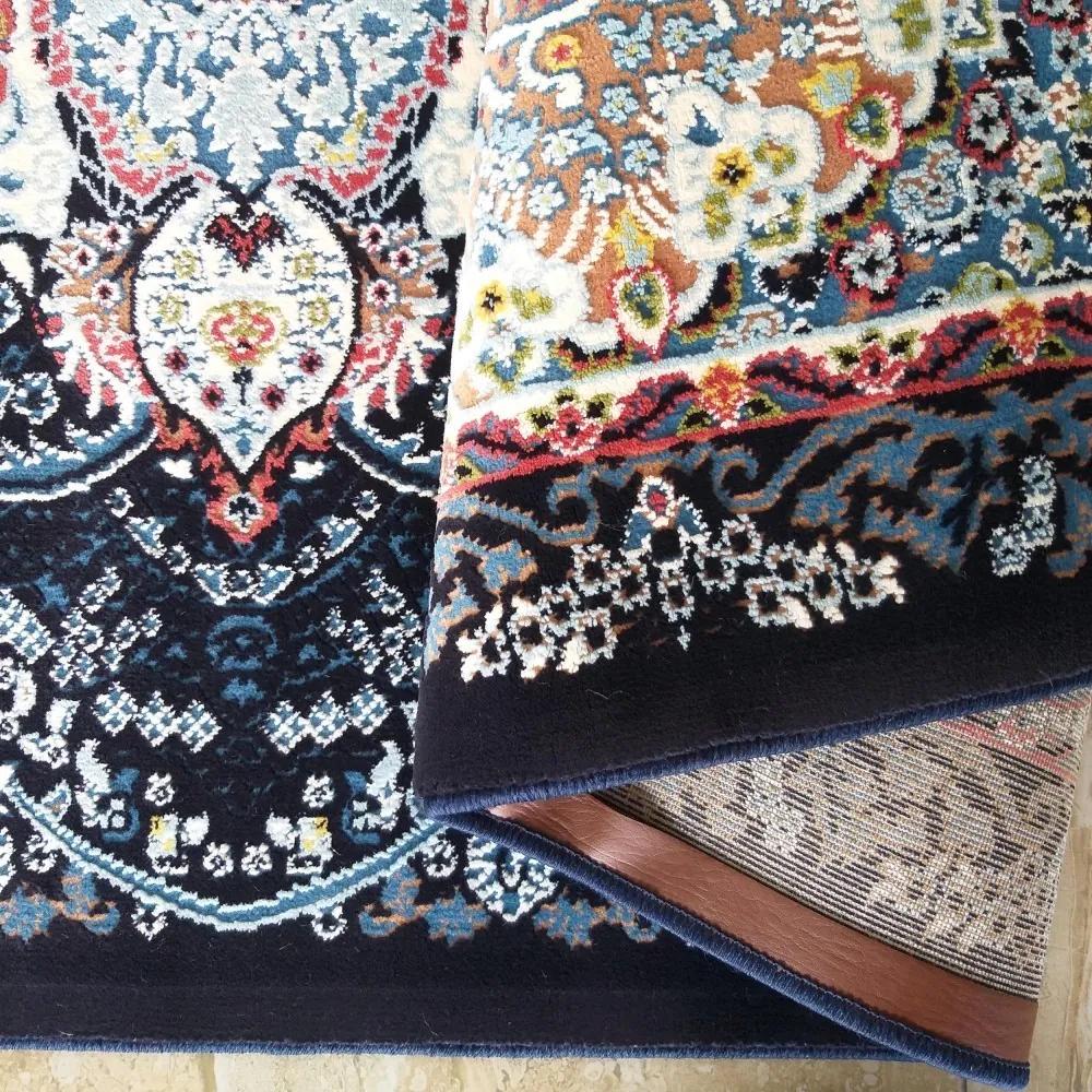 Луксозен килим с красива синя ориенталска шарка Ширина: 150 см | Дължина: 230 см