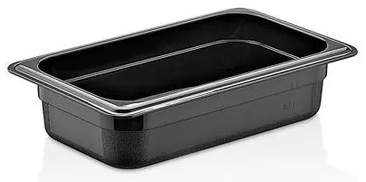 Plast Port - Поликарбонатен гастронорм черен 1/4 h65мм 265х162мм 1.7л (PCP1465-B)(46114065)