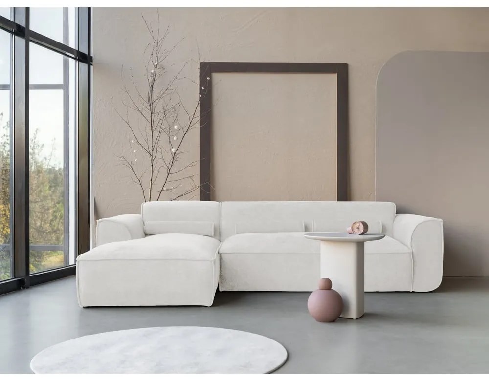 Бял ъглов диван (ляв ъгъл) Flex Felix – Miuform