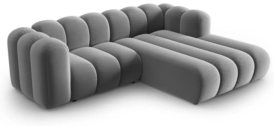 Светлосив ъглов диван (десен ъгъл) Lupine – Micadoni Home