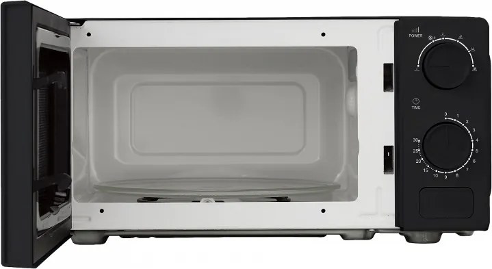 Микровълнова фурна Kumtel HM-20, 600W, 17 л, 6 степени, Таймер, Размразяване, Черен