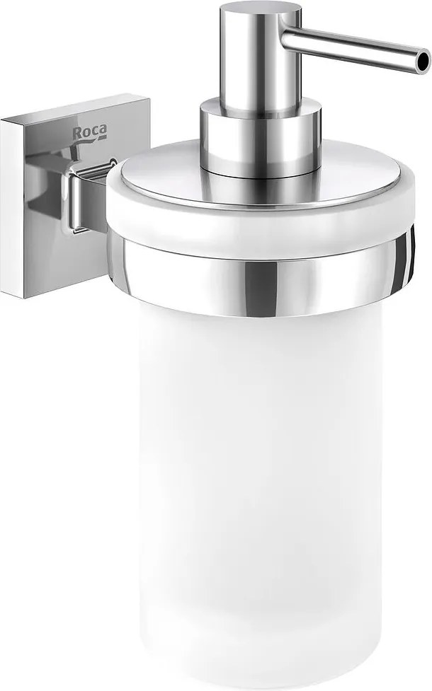 Дозатор за сапун, A816828001, Roca, метал, полиран, 12.2х7.5х15.3см