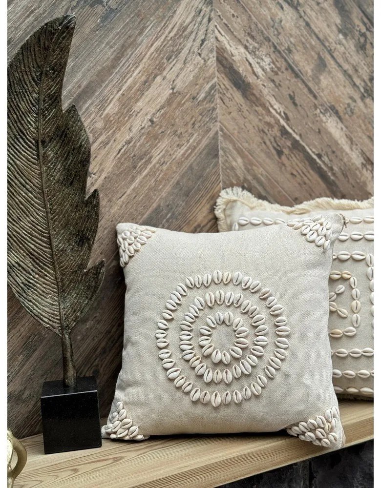 Памучна калъфка за възглавница 43x43 cm Seashells – Mioli Decor