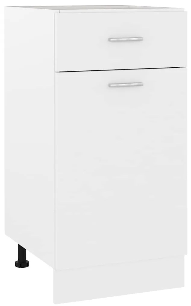 801212 vidaXL Шкаф с чекмеджета "Lyon", бял, 40x46x81,5 см, инженерно дърво