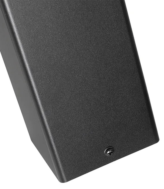 Подова лампа за външно осветление черна 70 см IP44 с димно стъкло - Denmark