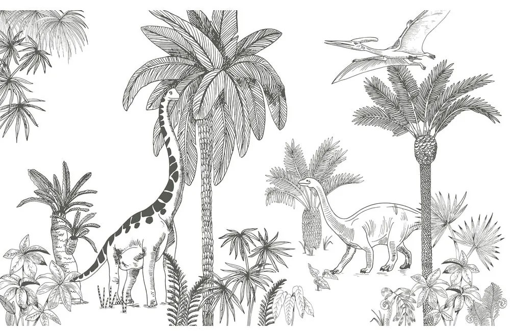 Детски тапет 400 cm x 248 cm Jurassic Period - Lilipinso