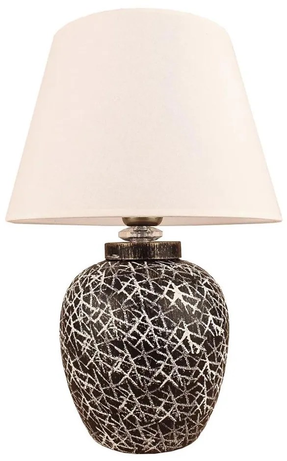 Настолна лампа RAMZES 1xE27/40W/230V бяла/черна