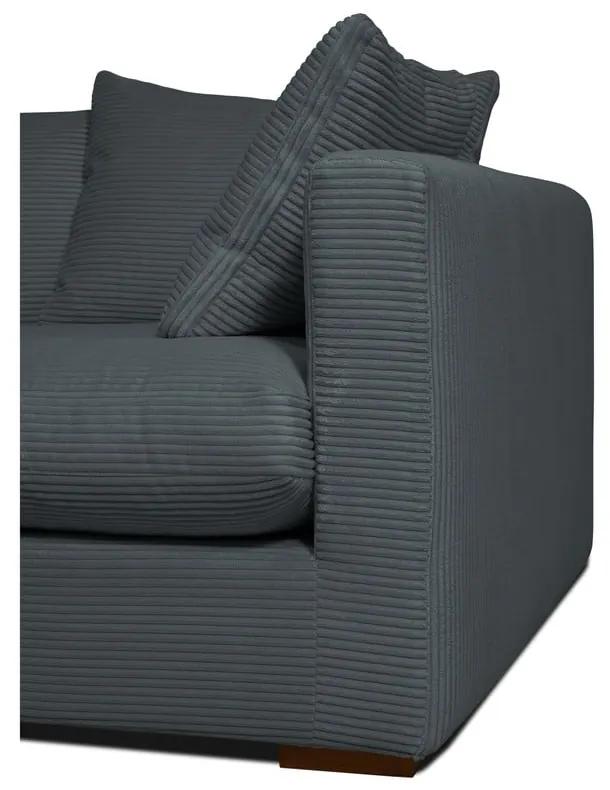 Сив велурен диван 175 cm Comfy - Scandic