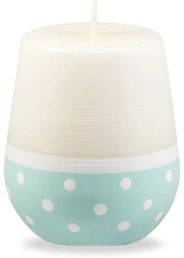 Бяло-тюркоазена свещ , време на горене 32 h Sweetness - Unipar