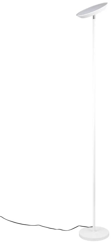 Бяла LED подова лампа (височина 178 cm) Specter – Trio