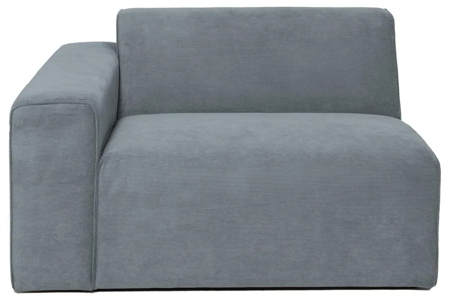 Сив модулен диван от рипсено кадифе (ляв ъгъл) Sting – Scandic