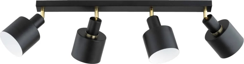 Точково осветително тяло ZORENA 4xE27/15W/230V черно