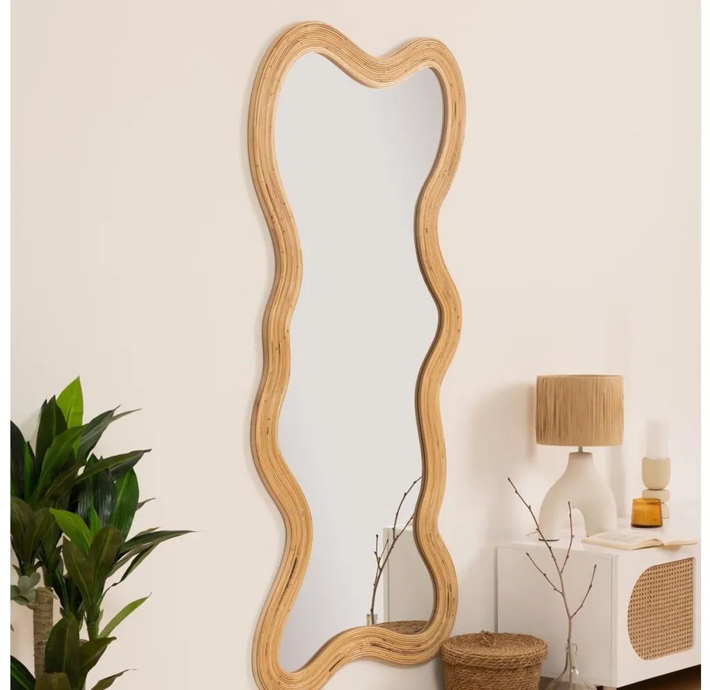 Atmosphera - Стенно огледало MAGGIE 179,5x86 см ратан
