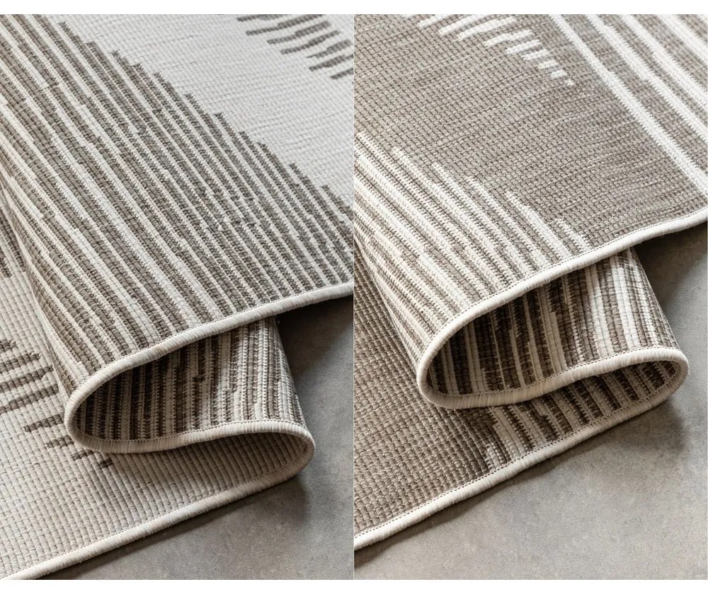 Кафяво-кремав външен килим 120x170 cm Gemini – Elle Decoration