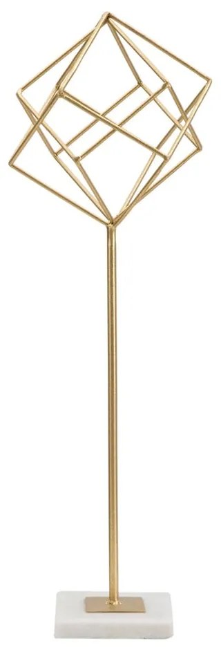 Статуетка в златна декорация Cube - Mauro Ferretti