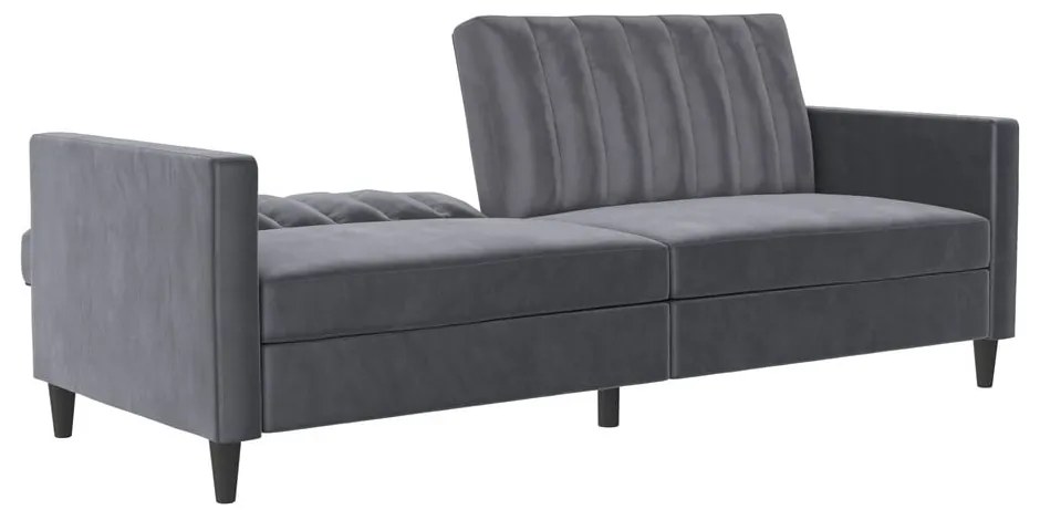 Сив кадифен диван 207 cm Celine – Støraa