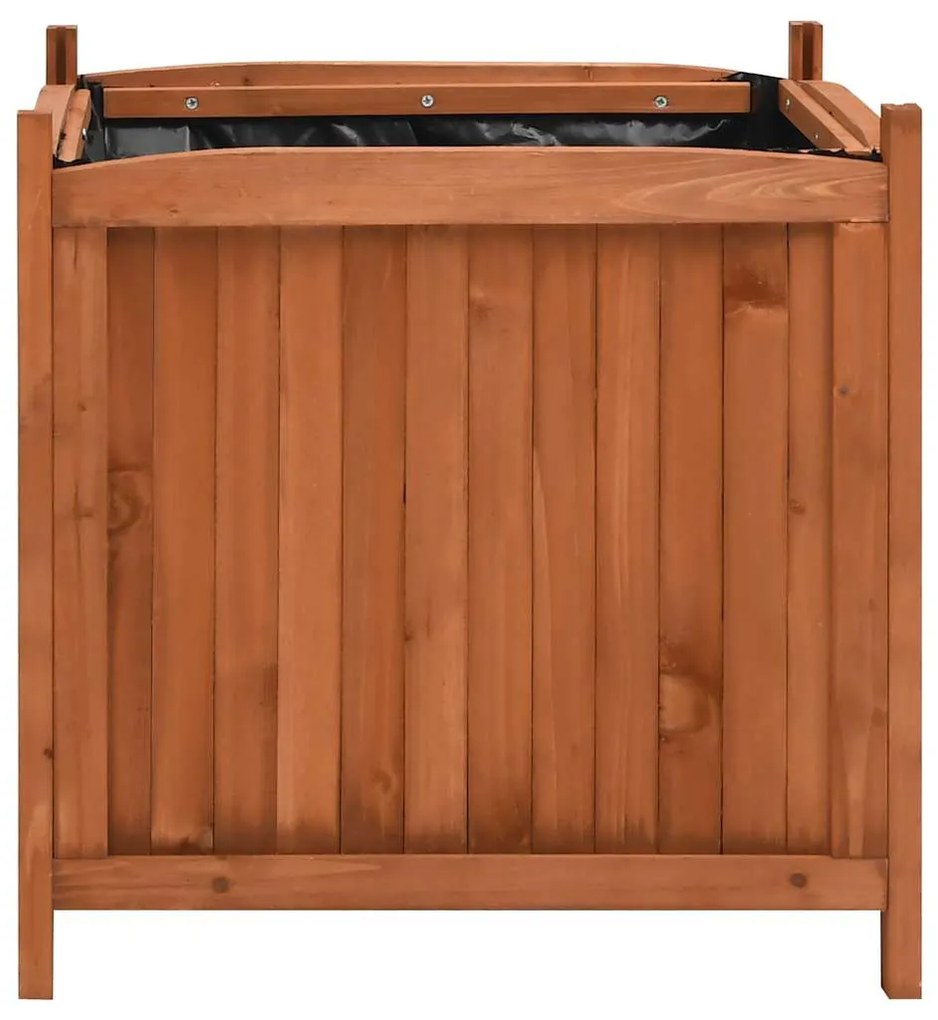 47250 vidaXL Повдигнати лехи, 2 бр, 50x50x50 см, чам