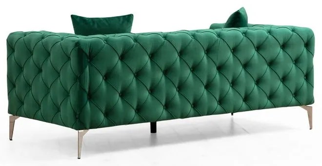 Тъмнозелен кадифен диван 197 cm Como – Artie