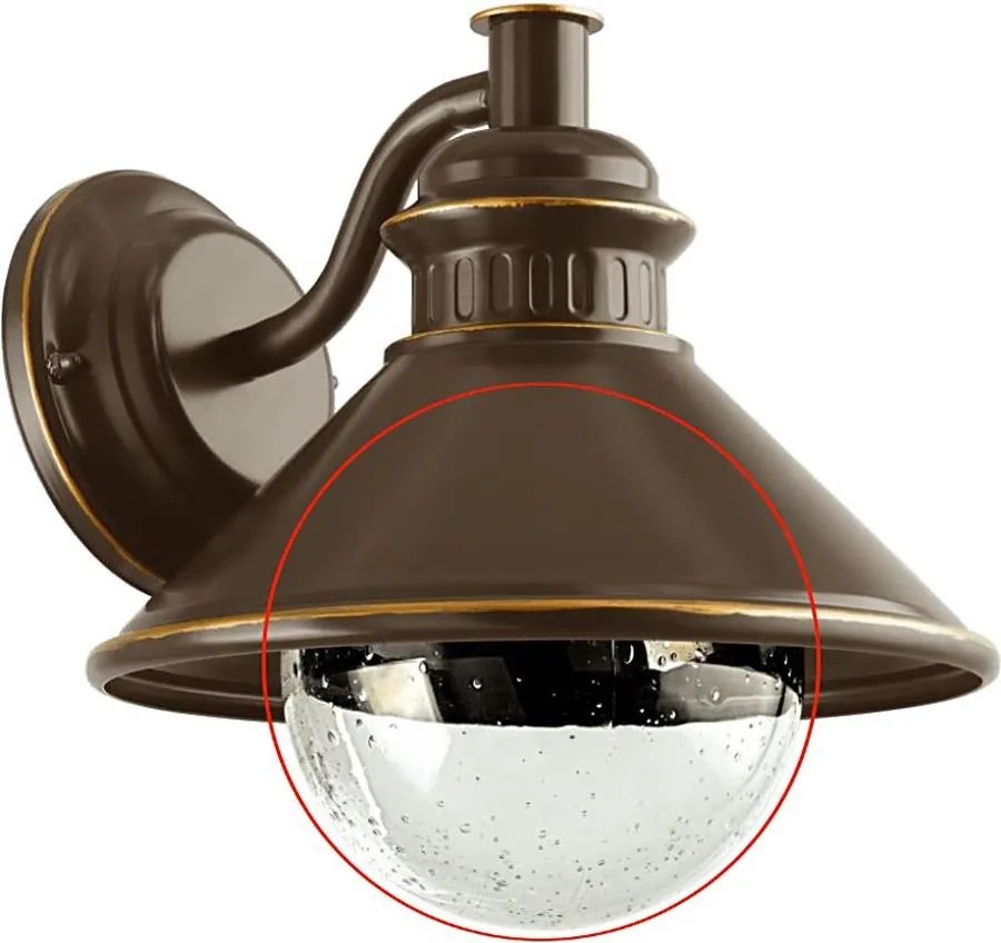 Eglo - Резервно стъкло за стенна лампа ALBACETE прозрачен