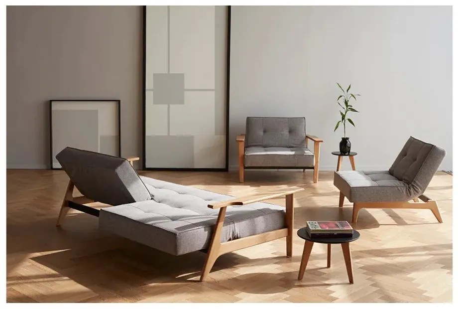 Сив стол Innovation Splitback Frej Mixed Dance Grey