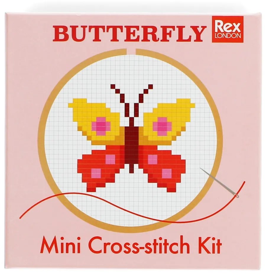 Творчески комплект Cross-stitch Kit Butterfly – Rex London