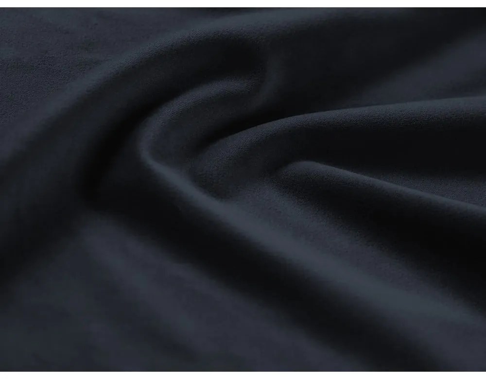 Тъмносиня кадифена табуретка Kyoto – Cosmopolitan Design