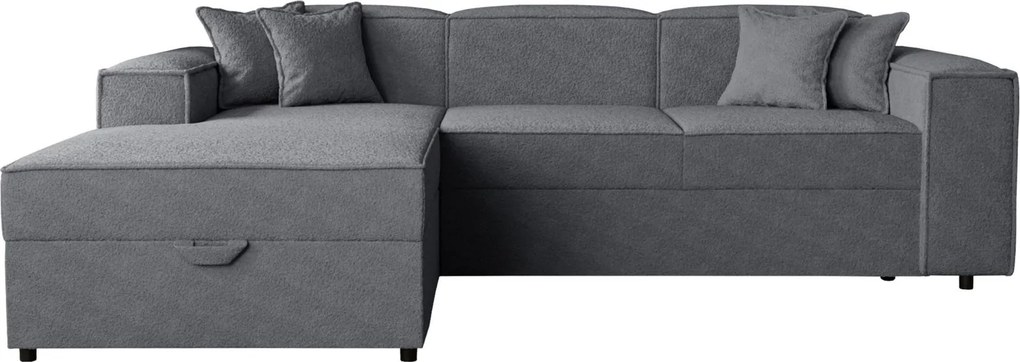 Ъглов диван Santos-Тъмносив ляв