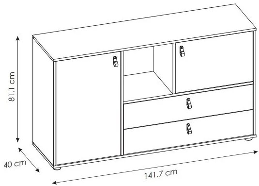 Бюфет Miden 2D2S