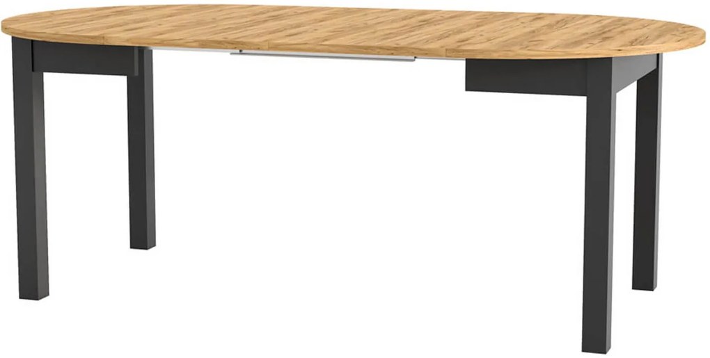 Разтегателна маса Dundee II - натурално/черно